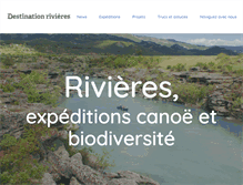 Tablet Screenshot of destination-rivieres.org